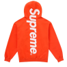 Supreme Satin Applique Hooded Sweatshirt FW24 Bright Orange