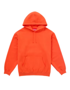 Supreme Satin Applique Hooded Sweatshirt FW24 Bright Orange