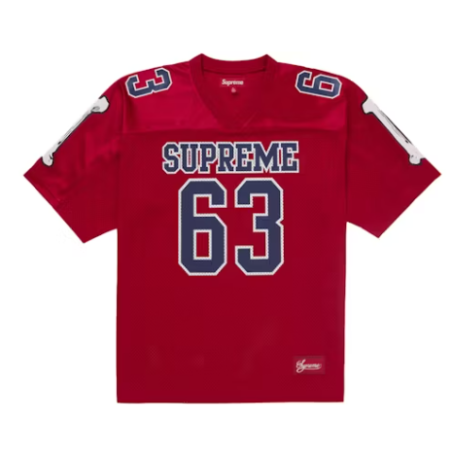 Maillot de football Supreme Bones rouge