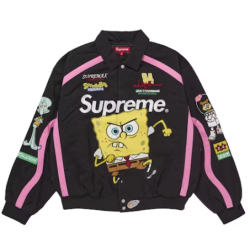 Veste de course Supreme SpongeBob SquarePants Jeff Hamilton, noire