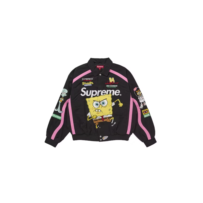 Veste de course Supreme SpongeBob SquarePants Jeff Hamilton, noire