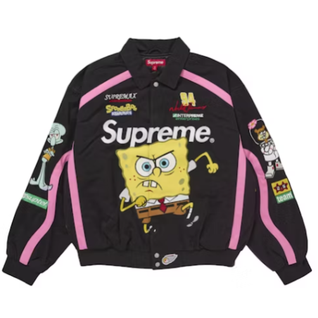Veste de course Supreme SpongeBob SquarePants Jeff Hamilton, noire
