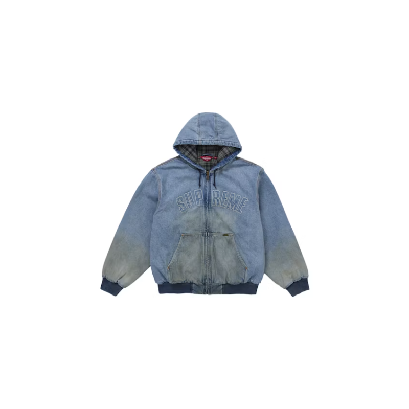 Veste de travail à capuche Supreme Reflective Arc Denim