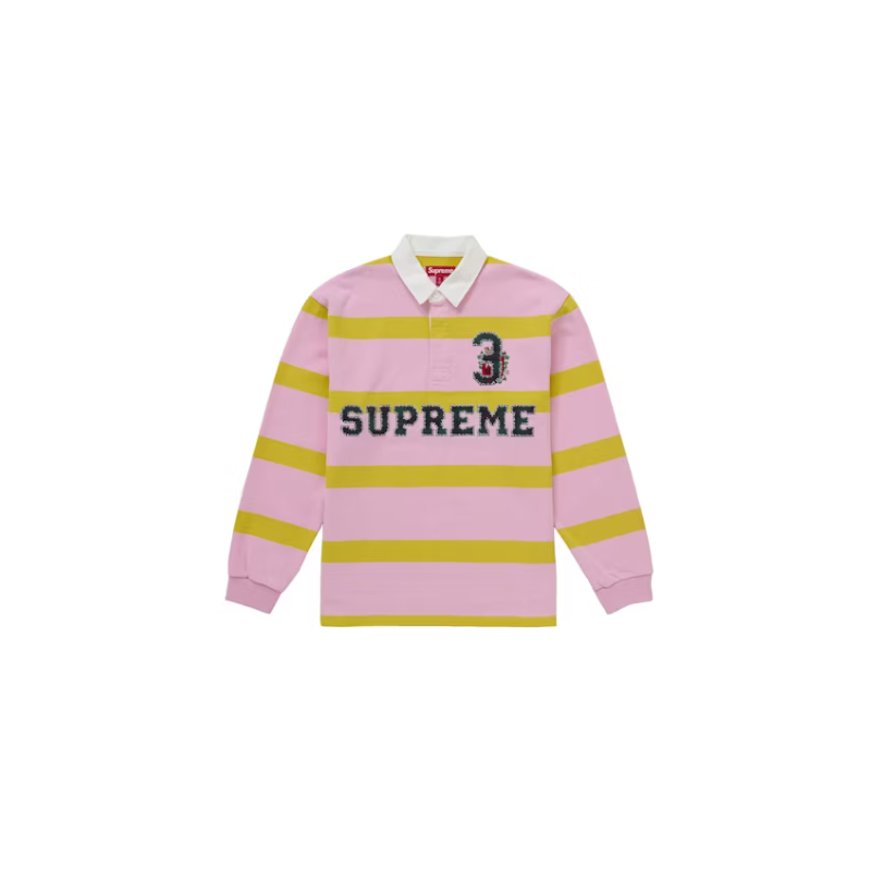 Supreme Stripe Rugby (FW25) Rose