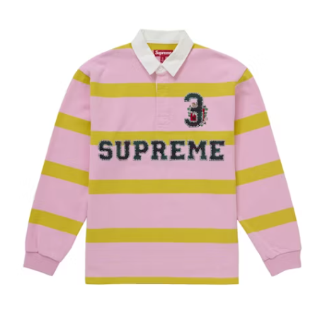 Supreme Stripe Rugby (FW25) Rose